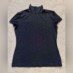 DESIGNER TURTLENECK WITH GOLD STUDS